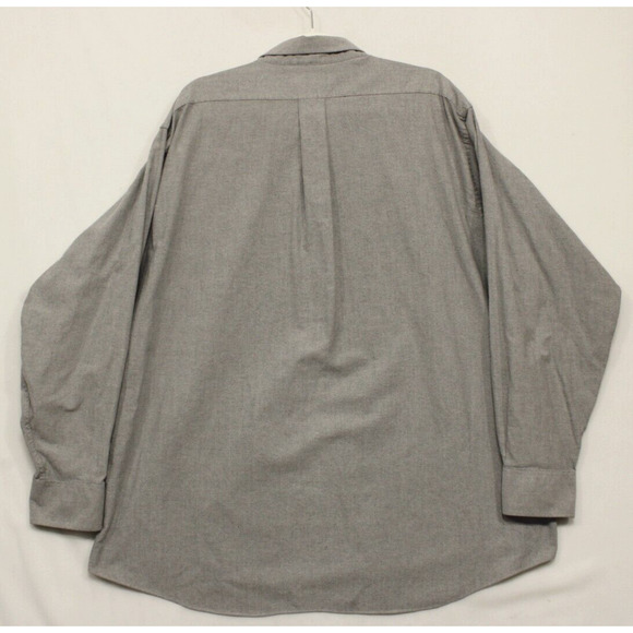 Chaps Oxford Shirt Button Down Men 18 - 18.5 34/35 Classic Fit Gray Preppy - Picture 2 of 11